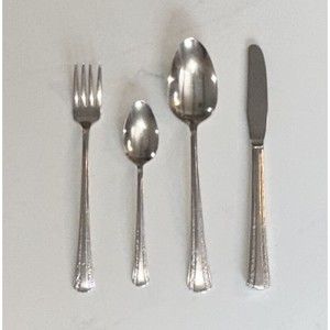 ROGERS 1939 DeLuxe Plate Original Rogers GRACIOUS Flatware Silver Plate 35 Piece